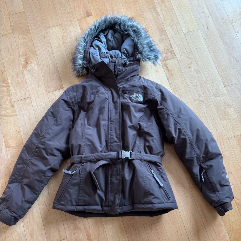 The North Face Chocolate Brown Hooded Jacket